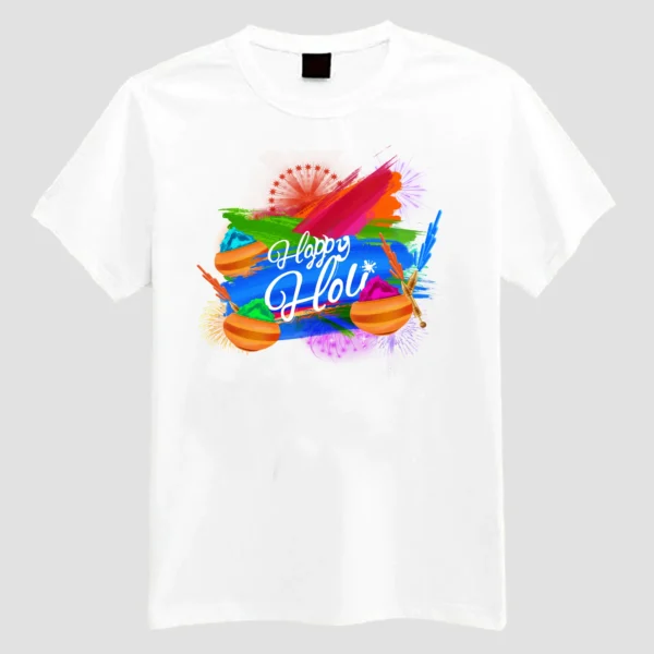 Holi Tshirt For Men And Women Happy Holi t shirt