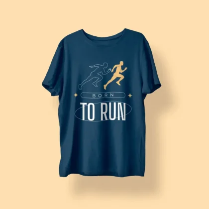 Born to Run Cotton Round Neck Unisex T-Shirt